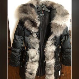 🦃🥰Gorski real fox trim jacket🥰